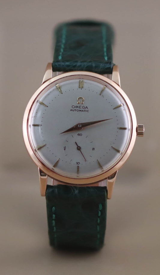 Omega Bumper Automatic 18k Rose Gold