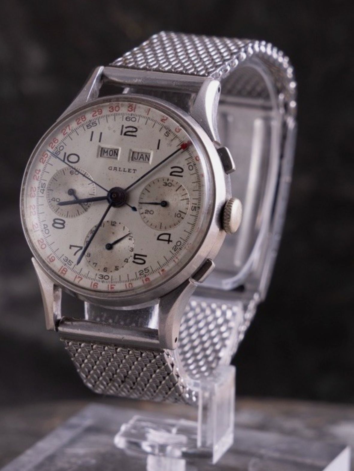 Gallet Triple Calendar Chronograph