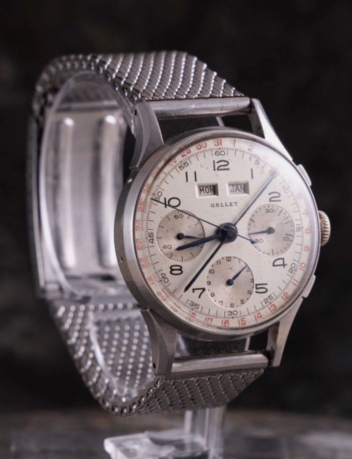 Gallet Triple Calendar Chronograph